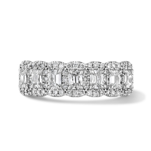 7 Stone Halo Anniversary Ring