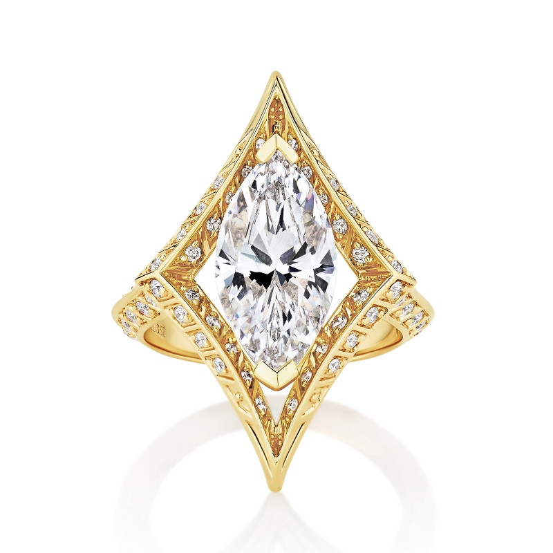 Marquise Center in Geometric Frame Ring