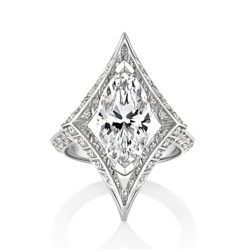 Marquise Center in Geometric Frame Ring