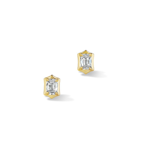 V-tip Stud Earrings