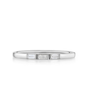 Triple Baguette Diamond Band