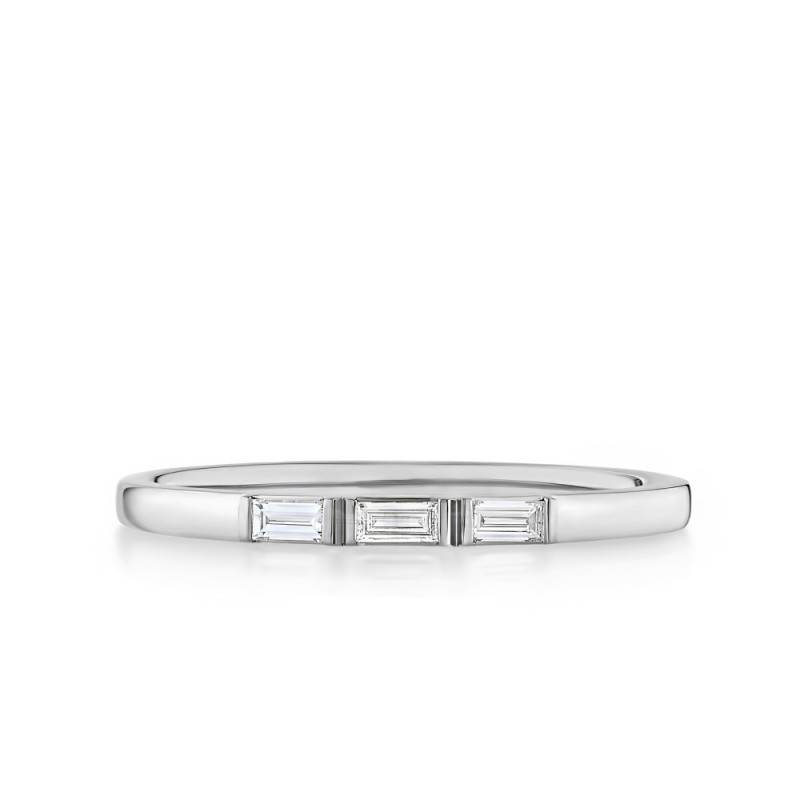 Triple Baguette Diamond Band