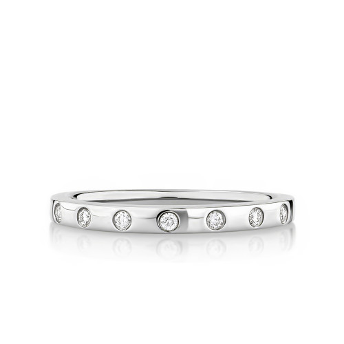 Six Flush Set Diamond Band
