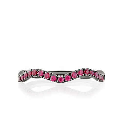 Ruby Wave with Black Rhodium