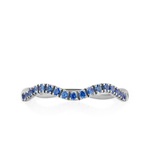 Blue Sapphire Wave Band