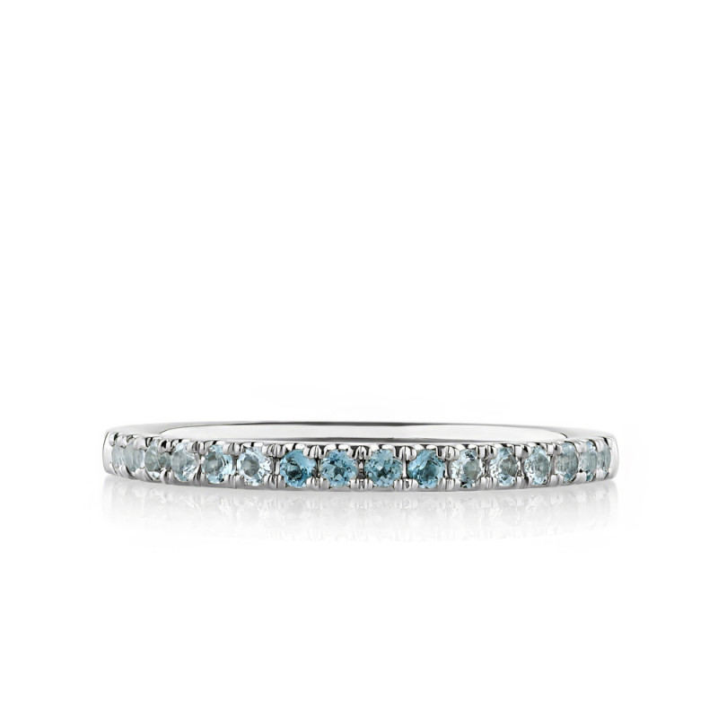Blue Topaz Straight Line Band