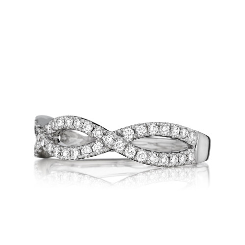 Wide Diamond Twist Band