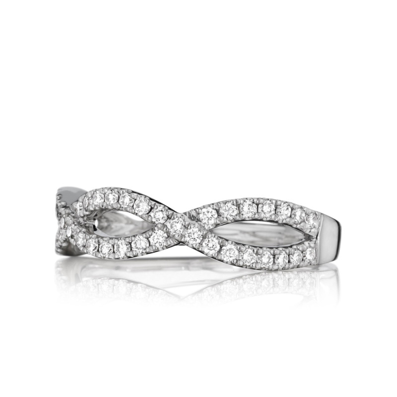 Wide Diamond Twist Band