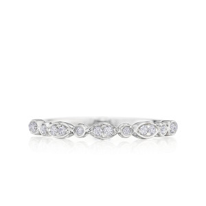 Delicate Marquise and Round Bezel Band