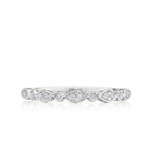Delicate Marquise and Round Bezel Band